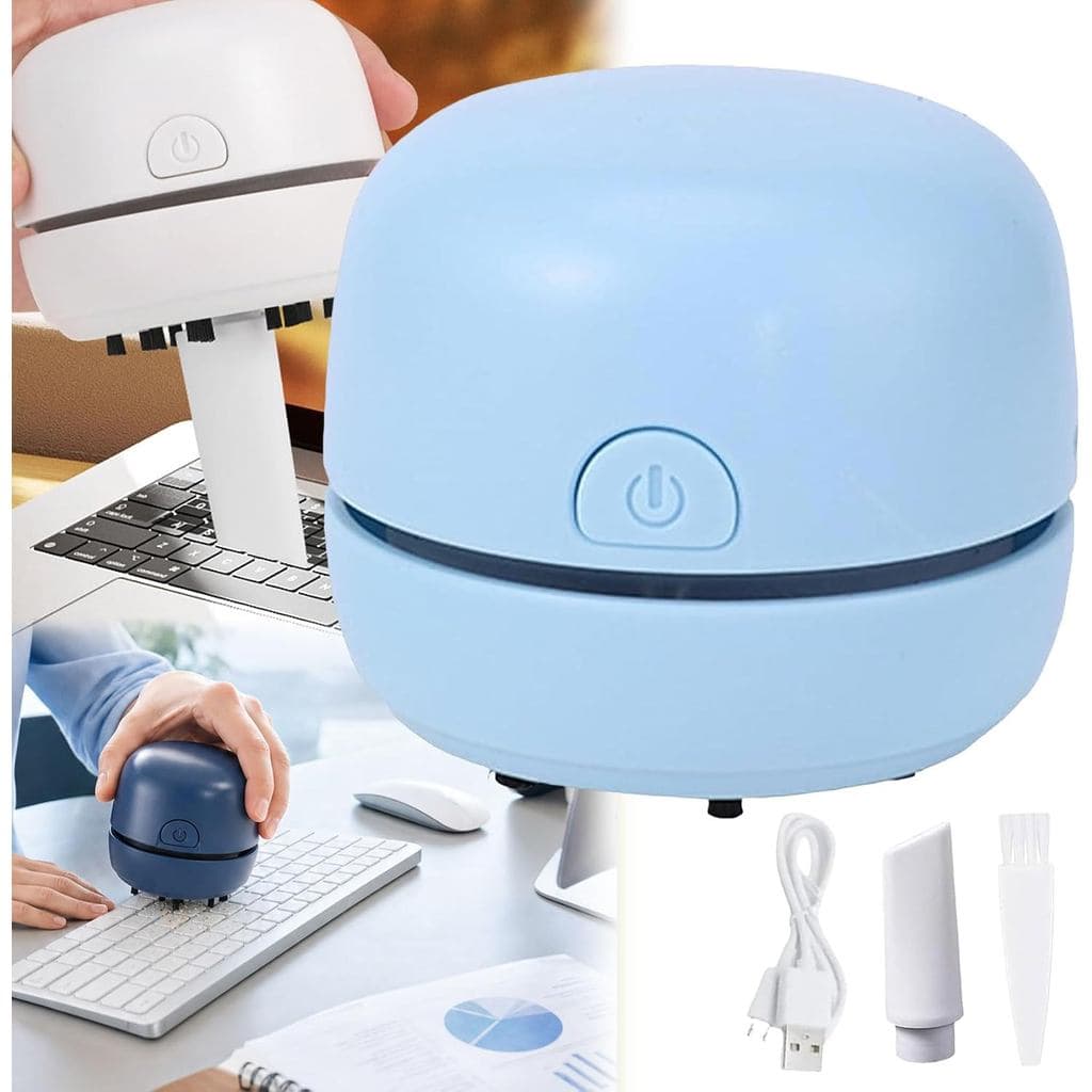 Aspirador de Pó Mini Portátil para Mesa, Aspirador de Pó de Mesa com Carregamento USB |   Mini Aspirador de Pó para Limp