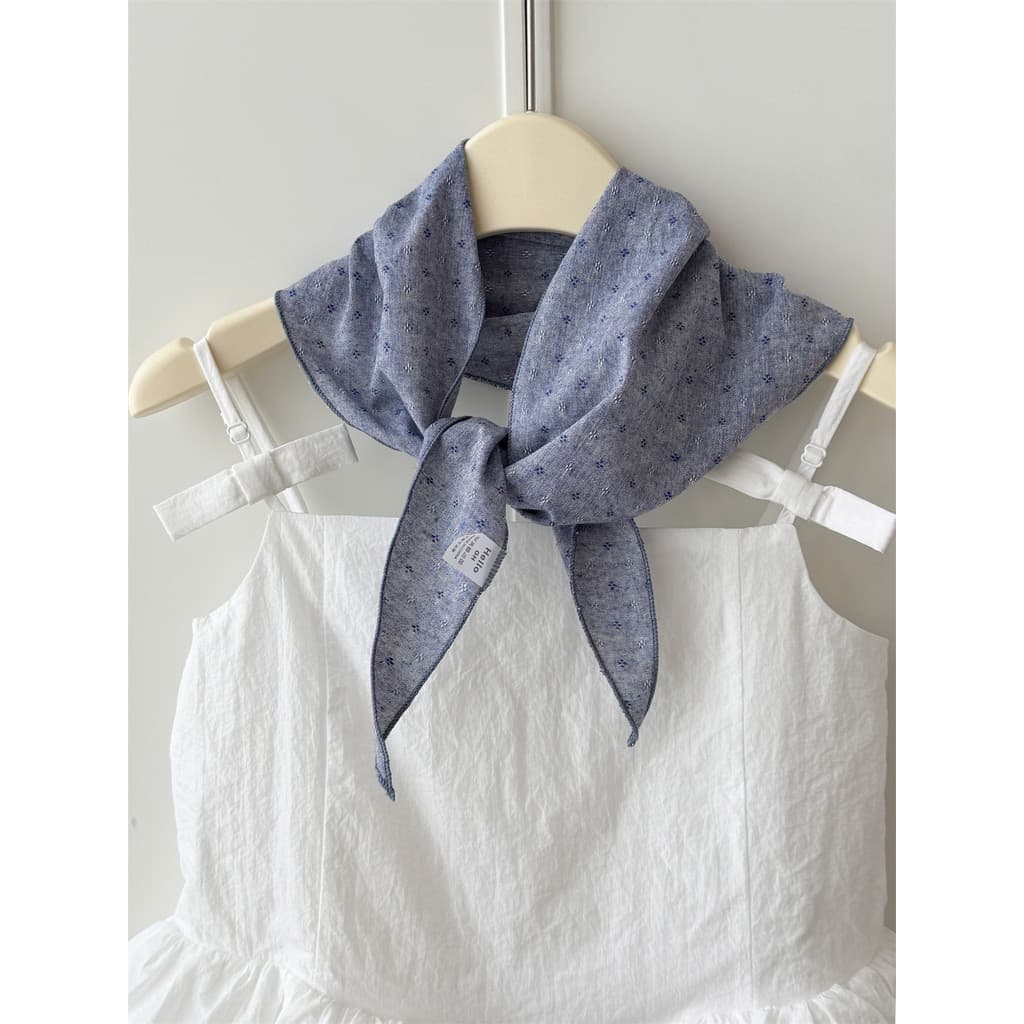 Estilo unissex Retro fragmentado triângulo cachecol feminino primavera verão novo estilo versão coreana ins moda All-Mat
