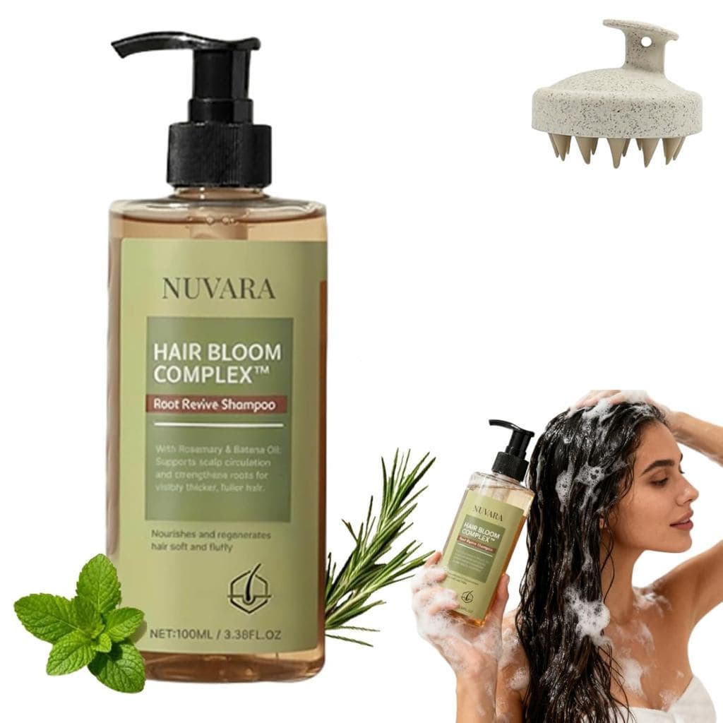 Shampoo RootRevival, adequado para pessoas com cabelos ralos, adiciona volume aos cabelos finos e fortalece os cabelos d