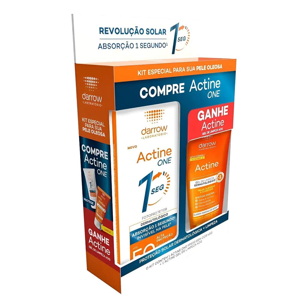 Kit Darrow Actine One Protetor Solar Facil Fps50 40g + Gel D
