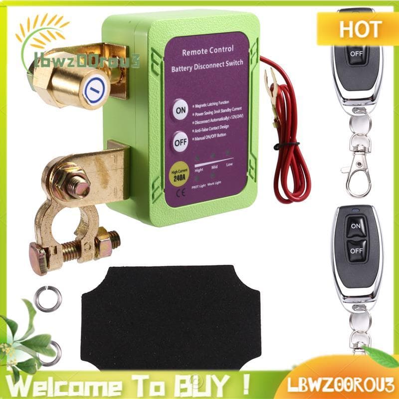 Inteligente 12V 240A Para Interruptor De Desconexão Da Bateria Do Carro , Desligamento Automático Dispositivo De Control