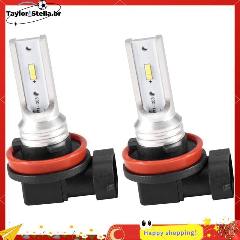 Lâmpada De Neblina Led H8 H11 H16 , H16 De Alta Potência Csp-Y11 , Branco Frio 6500K (Pacote Com 2)