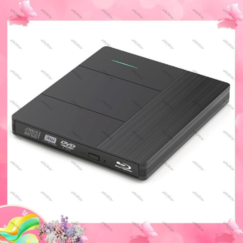 [Especial E] Gravador Portátil Blu-Ray DVD Burner Unidade Óptica Externa