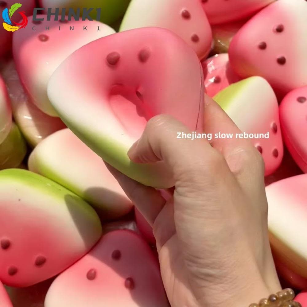 Brinquedo De Apertar CHINK ,  Forma De Fruta Engraçada Design De Pitada E Aperto Squishy Anti-Stress