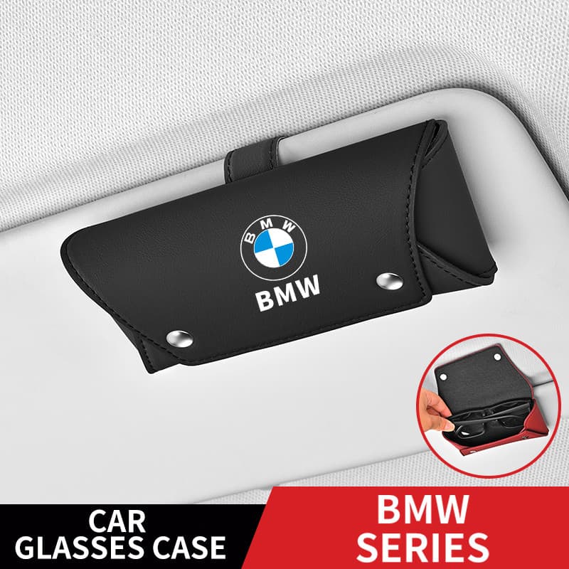 BMW Novo Caso De Óculos Do Carro E36 E46 E39 E90 E60 E70 F10 F30 X1 X2 X3 X4 X5 Viseira De Sol Magnética Caixa De Armaze