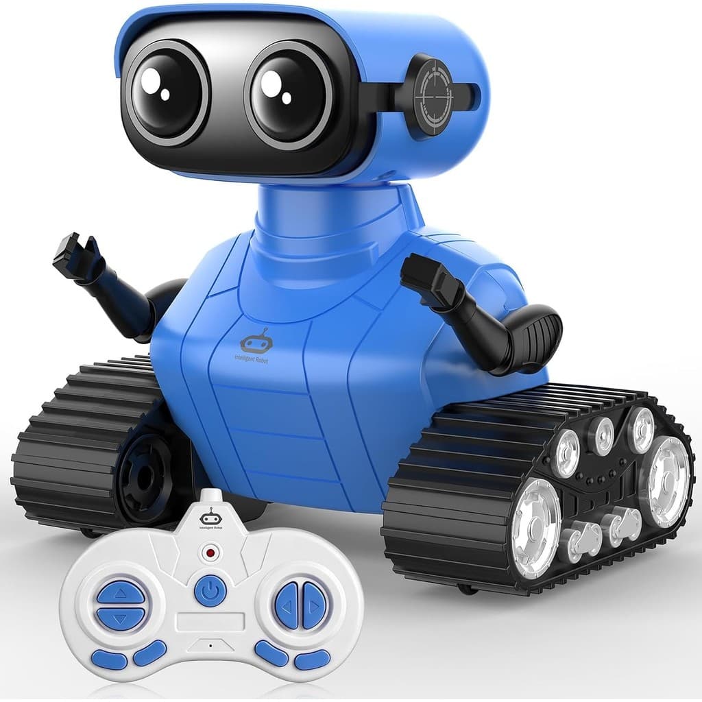 Brinquedo Robô RC Para Crianças , De Controle Remoto Com Olhos LED , Demonstração Automática , Voz Inteligente , Cantar