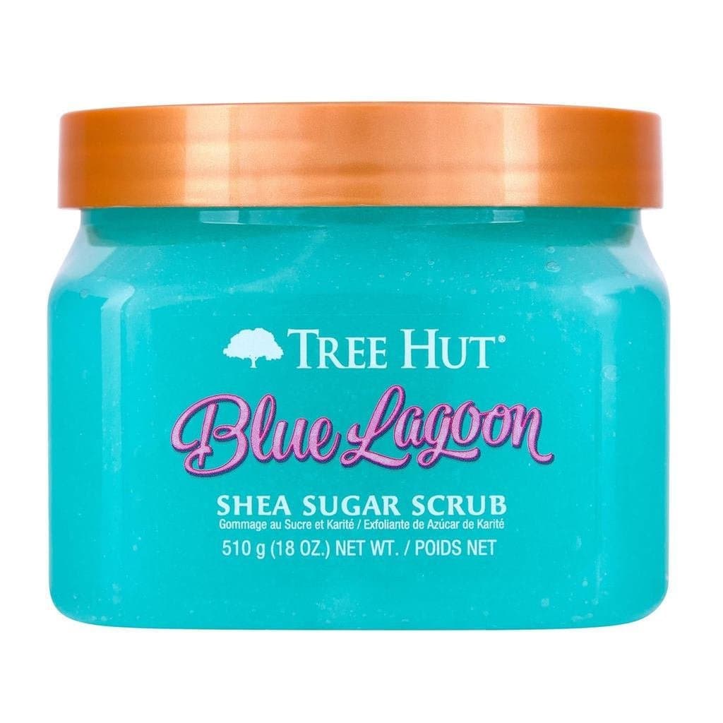 KY9Q TreeHut Blue Lake Shea Butter Sugar Scrub，Contains shea butter and essential oils，Has exfoliating properties、Moistu
