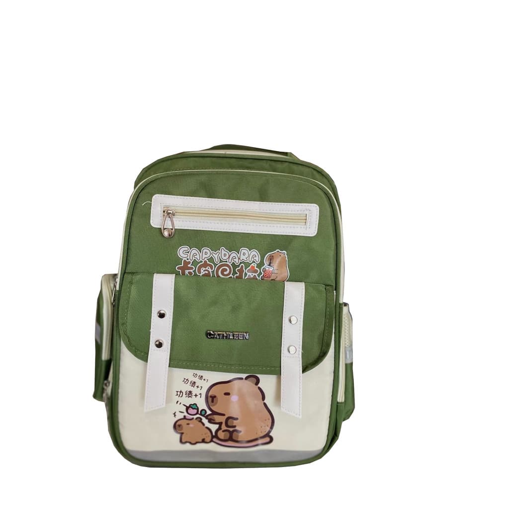 Mochila Escolar Infantil Impermeável Capivara Pre Escola