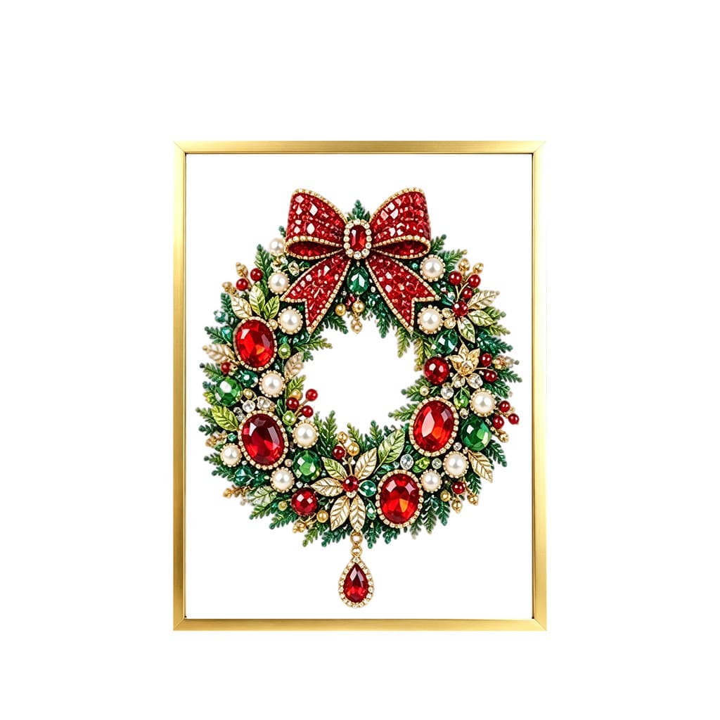 Moldura para foto de natal, faça você mesmo, versão de pintura a óleo, guirlanda de natal, sem necessidade de ser Extra