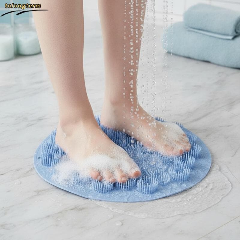 Ba Purificador Escova De Banho Com Ventosa Antiderrapante Pé Massageador Almofada Para Casa Banheiro Chuveiro Esfoliação