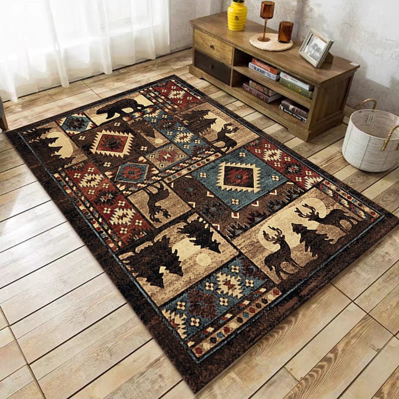 [Novo produto] American Country Series Sala de estar Mesa de centro Tapete Quarto cheio de tapetes B & B Tapete de área