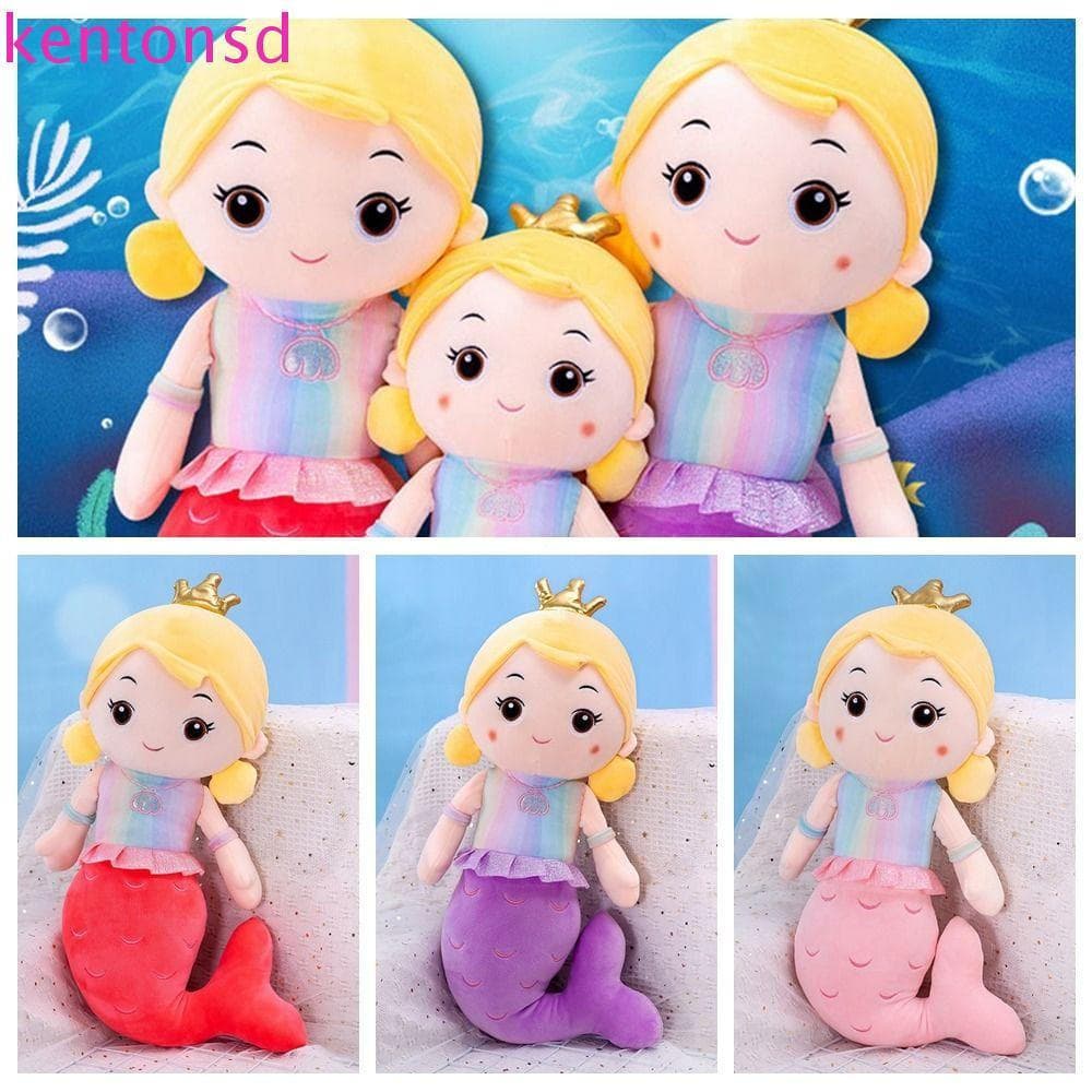 Brinquedo de Pelúcia Princesa Sereia KENTONSD, Brinquedo de Algodão PP, Brinquedo Macio Produzido por RMQZ