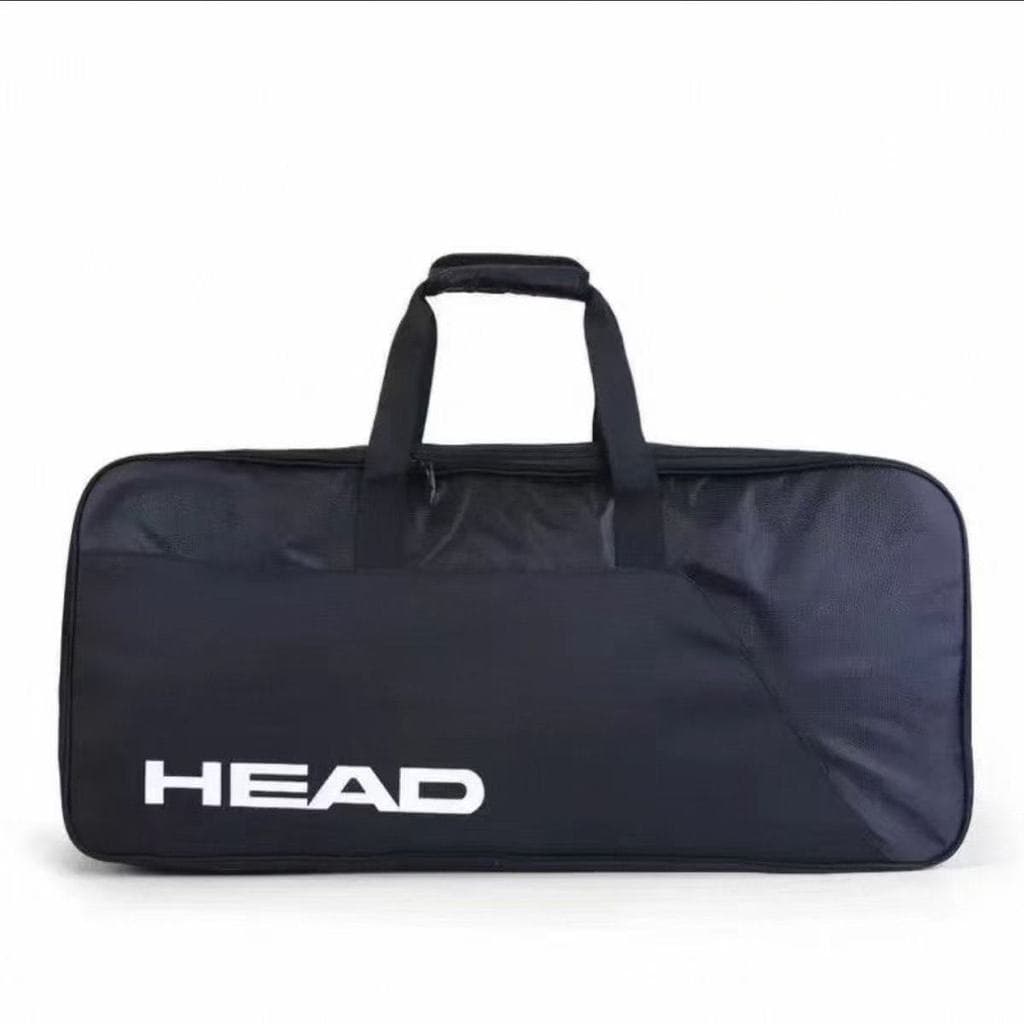 Saco de tênis profissional de um ombro portátil masculino feminino grande capacidade preto multifuncional esportes quadr