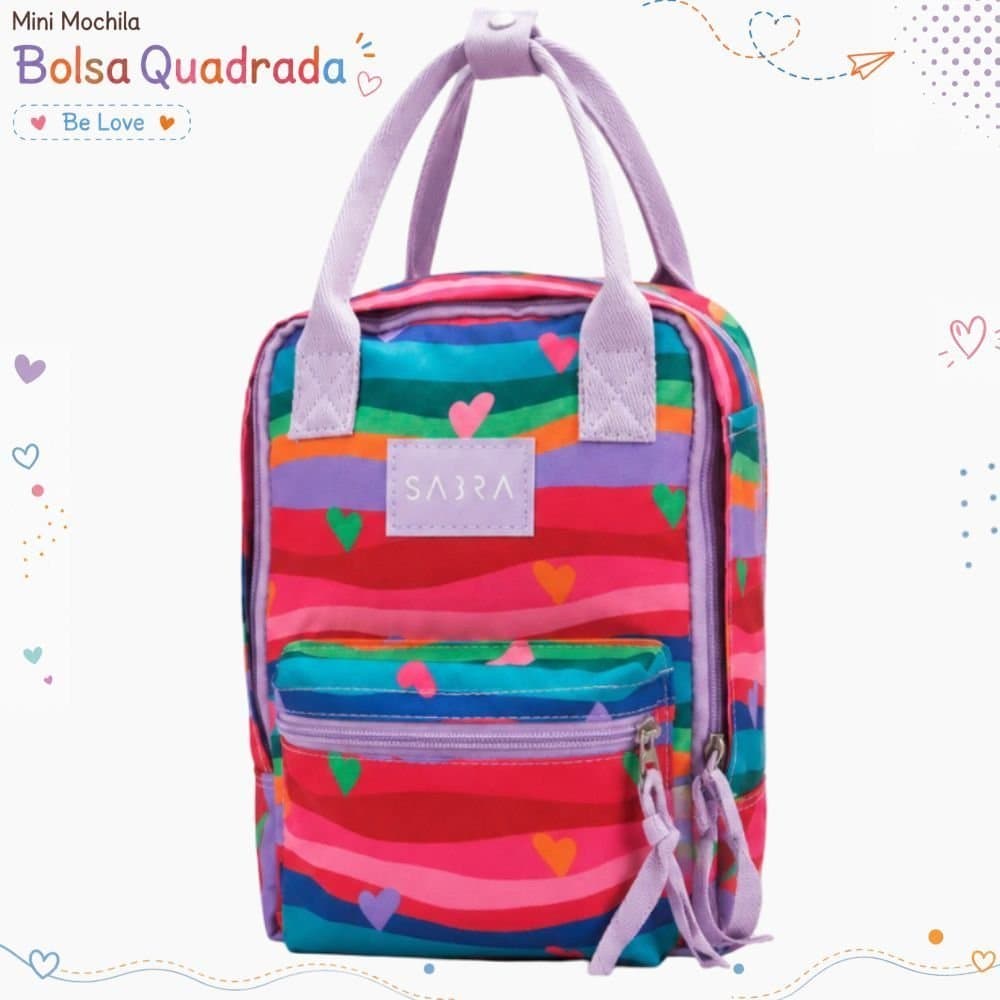 Mini Mochila Bolsa Quadrada Be Love Sabra