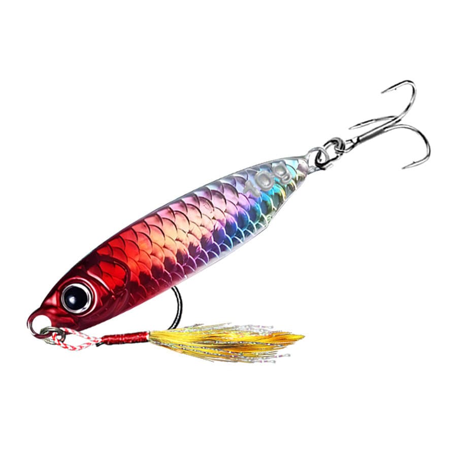 [Estoque pronto] Isca de placa de ferro Isca falsa Long Shot Pesca Sea Bass Isca falsa especial Camada de água completa