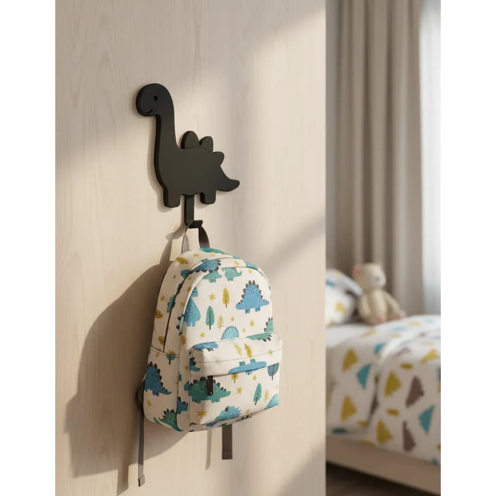 Gancho Parede Mochila Bolsa Dinossauro Decoração Organizador