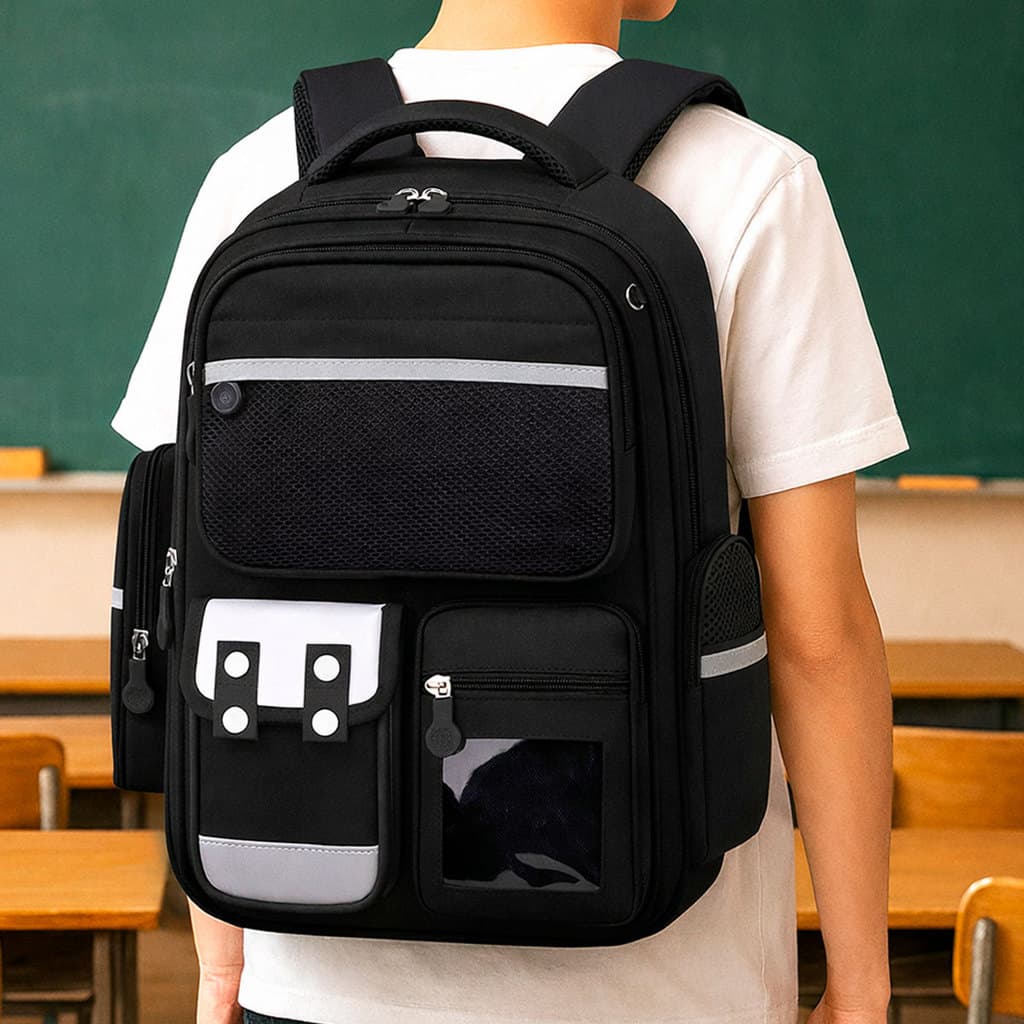 Mochila Escolar Grande Juvenil Acolchoada Espaço Notebook