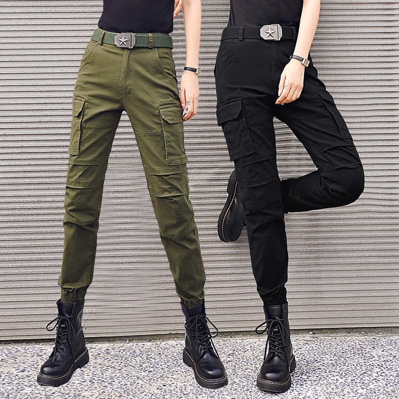 Macacão feminino primavera verão 2026 novo estilo camuflagem americana pequeno mais magro olhar calças casuais