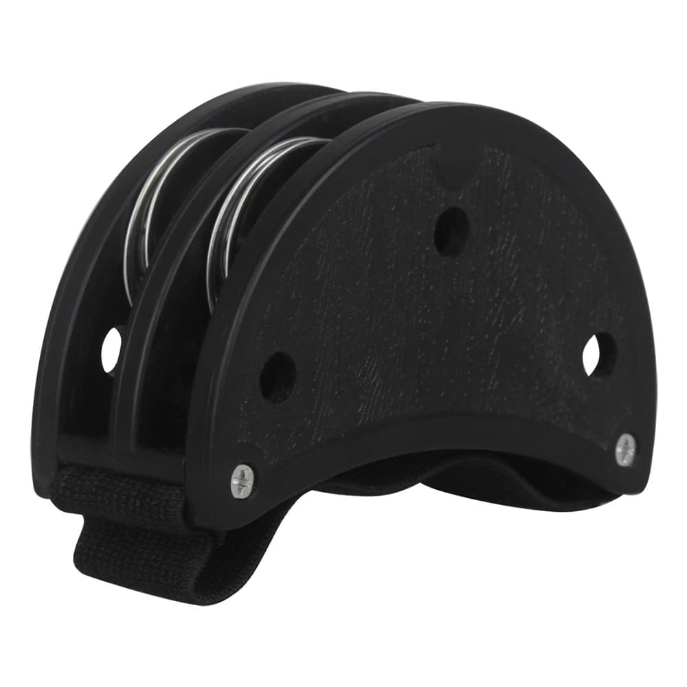 Mingzhe ABS Pé Pandeiro com Metal Jingle Bell Ideal para Caixa Cajon Tambor Preto Leve e Durável