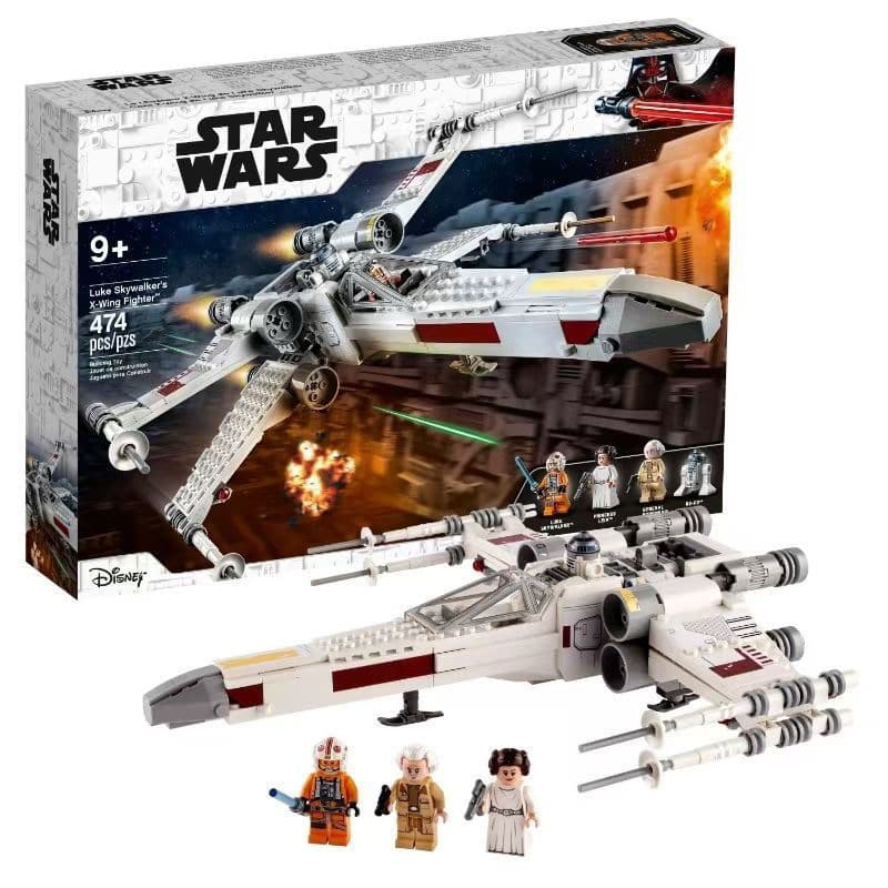 Blocos de construção Lego Planet Series Luke Skywalker X-Wing Fighter Boy brinquedo montado presente