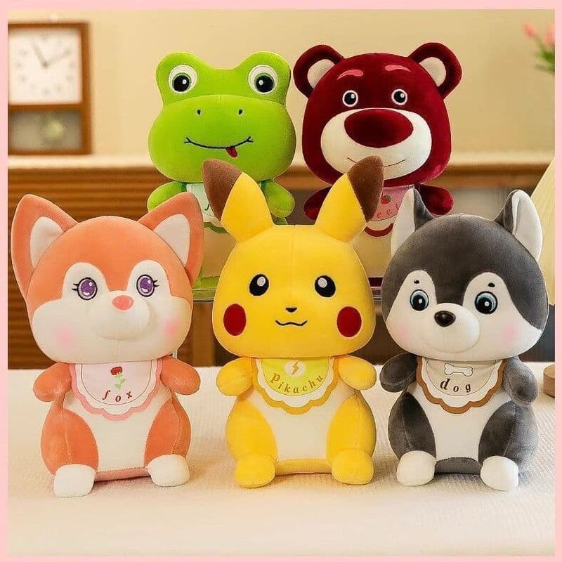 Pronto estoque bonito Super bonito boneca de pelúcia travesseiro boneca pequeno presente cachecol série Animal crianças