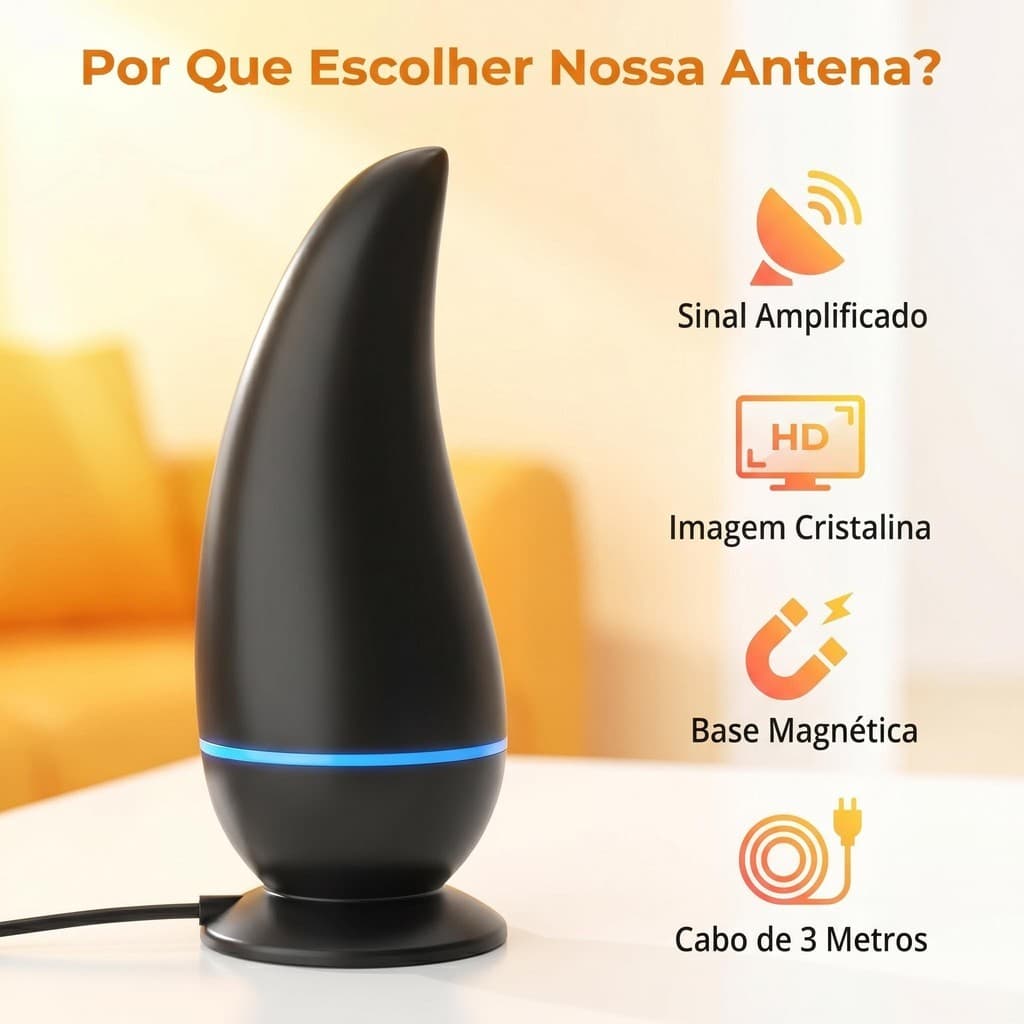 Antena Digital Magnética Para Tv Lelong Le-3094-5