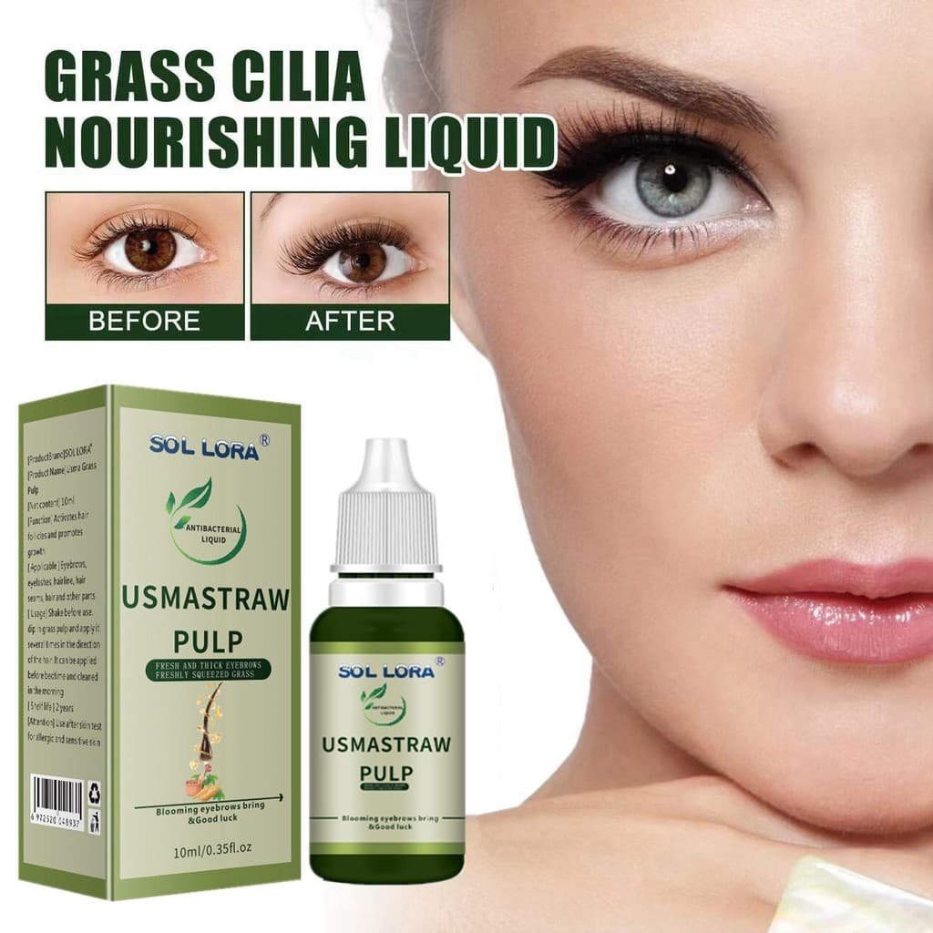 Sérum Crescimento Cílios Sobrancelhas Erva Usma 10ml Fórmula Natural