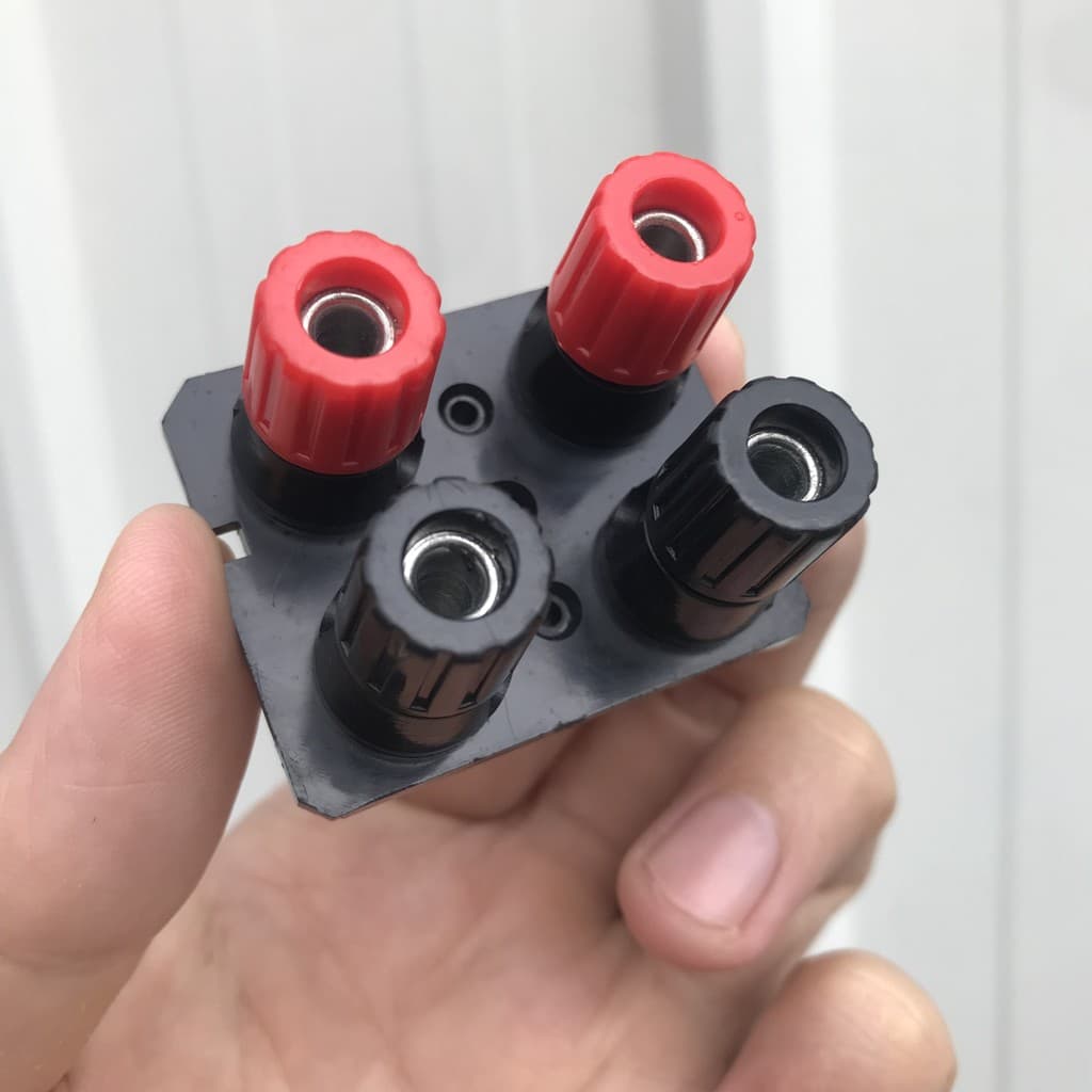 Terminal importado de áudio de 4 bits, conector de áudio, amplificador de potência, peça única