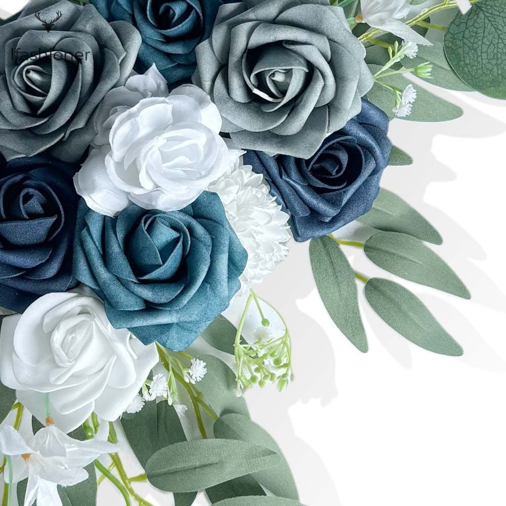 Kit De Flores Artificiais De Eucalipto Boho-Cortinas De Guirlanda De Arco De Casamento Decoração De Sinal De Boas-Vindas