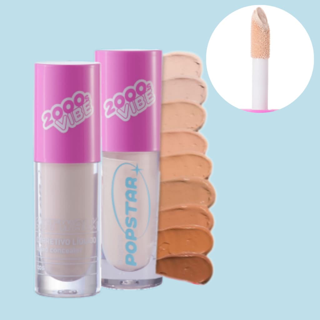 Corretivo Líquido Catwalk Linha Popstar By Ruby Rose Alta Cobertura Neutraliza e Camufla Manchas 2000Vibes