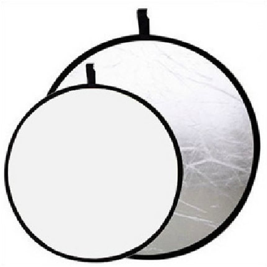 60CM prata branco refletor dois-em-um difusor placa de luz de preenchimento com maleta de transporte equipamento fotográ