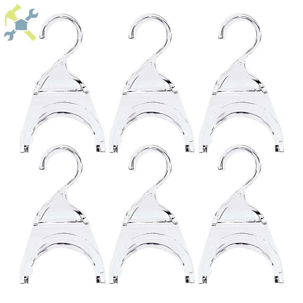 6 Pçs Acrílico Bolsa Gancho Prático Claro Cabide Elegante Organizador Armário Saco Para SHOPCYC7709