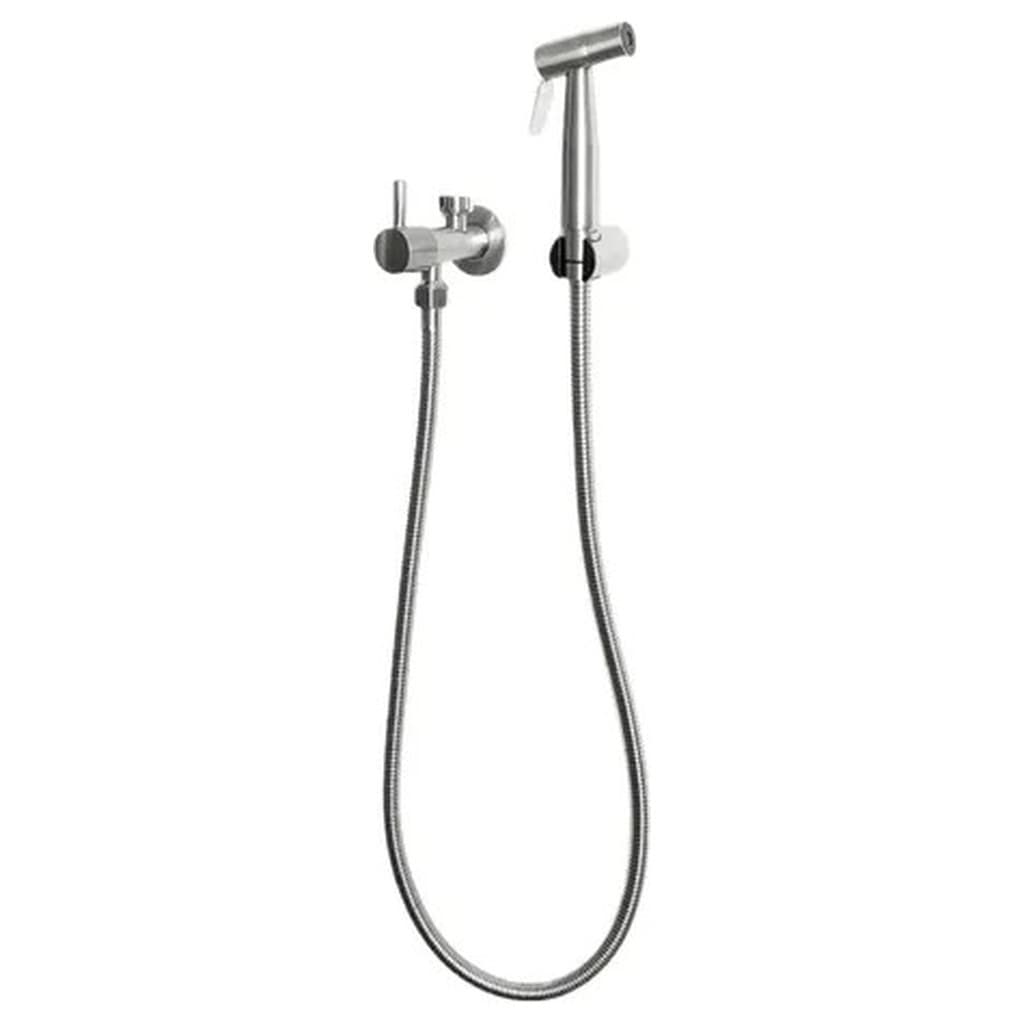 Ducha Higiênica Inteligente Flvx Hidro DH-IN Inox Escovado 1,20m Gatilho 3 Posições Água Quente Fria Conexão 1/2 Pol