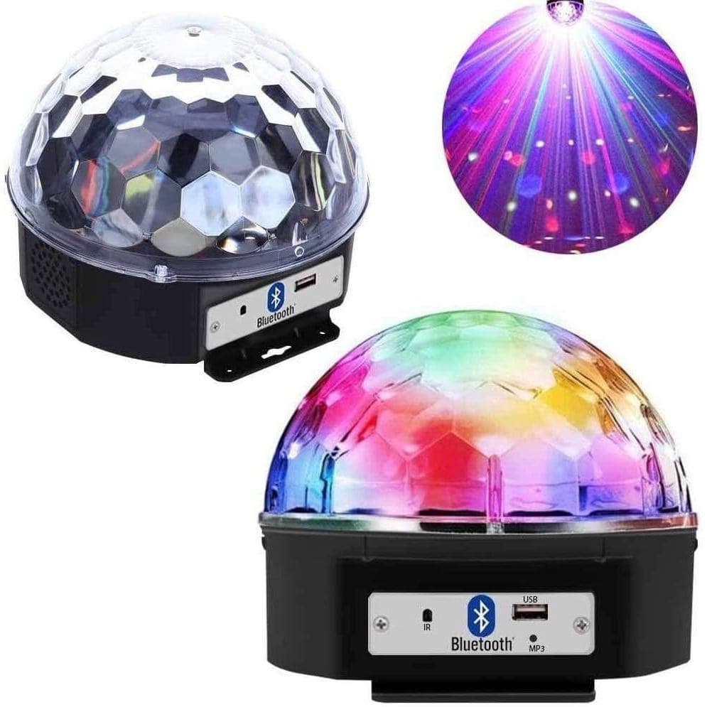 ILUMINAÇÃO PARA FESTA GLOBO MÁGICO CRISTAL C/ MP3 USB BLUETOOTH SOM POTENTE