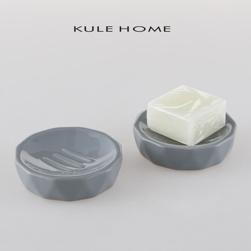 KULE casa simples moda cerâmica toalete Hotel restaurante saboneteira porcelana bandeja de sabão saboneteira caixa de sa