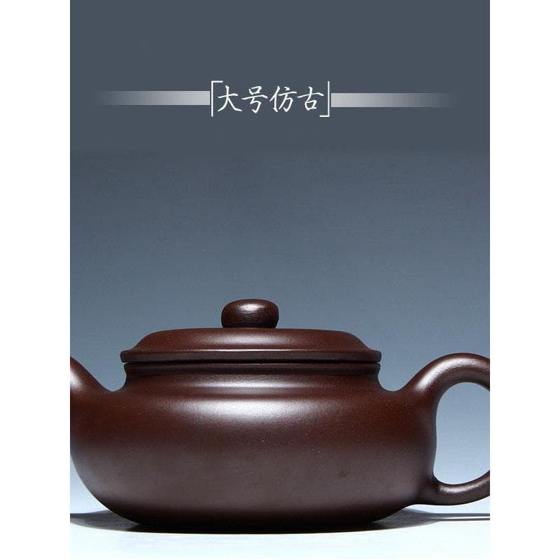 Yixing bule de argila roxa de minério cru, fornecimento direto, atacado, argila roxa, grande bule antigo, 500ml, artesan