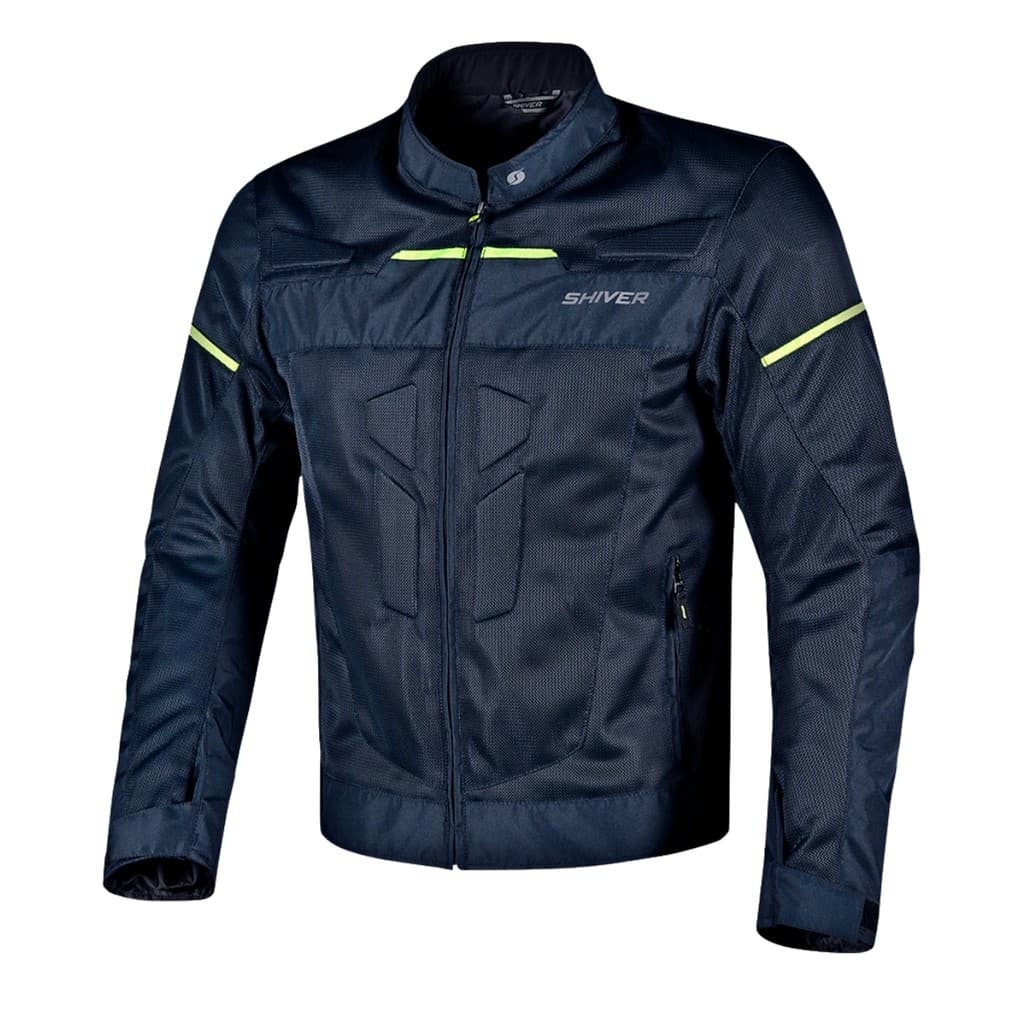 JAQUETA MOTOCICLISTA SHIVER VENT MASCULINA AZUL MARINHO