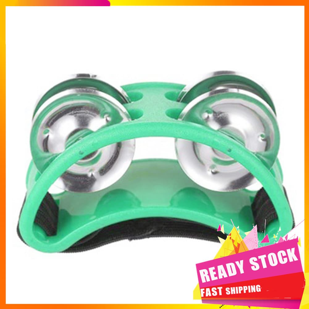 Gfgfgfgg Percussão de pandeiro RiToEasysports com alça ajustável para (verde)