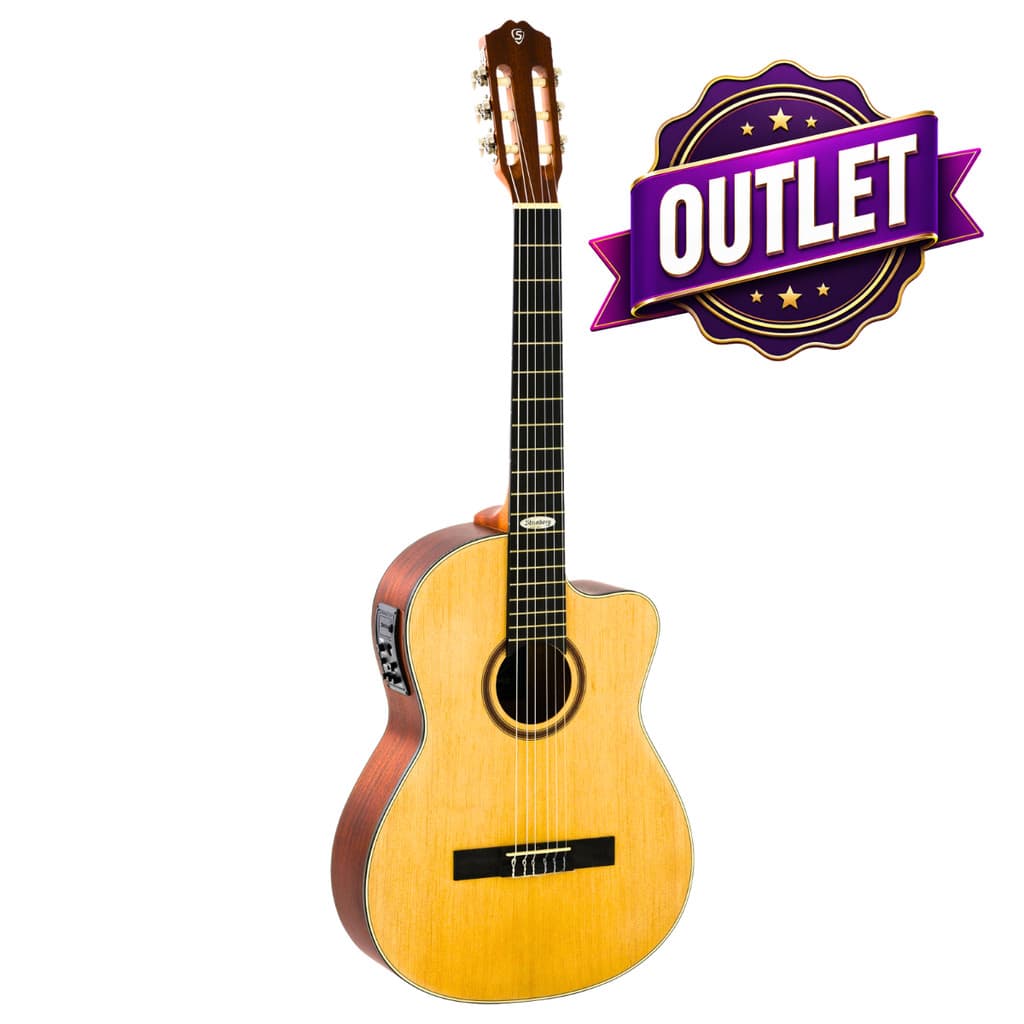 Violão Strinberg Sc200 Clássico Elétrico Natural Cutway com Afinador Outlet