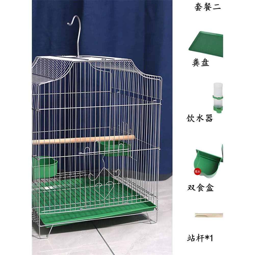 Novo estilo gaiola 2024 novo estilo doméstico grande pele de tigre Xuanfeng papagaio gaiola Starling gaiola acácia pássa