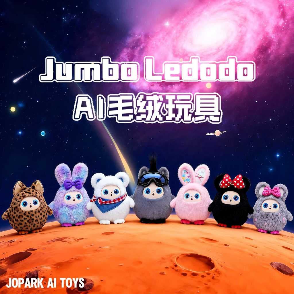 Transfronteiriço novo estilo gigante ledou AI brinquedo de pelúcia educacional inteligente crianças acompanham educação