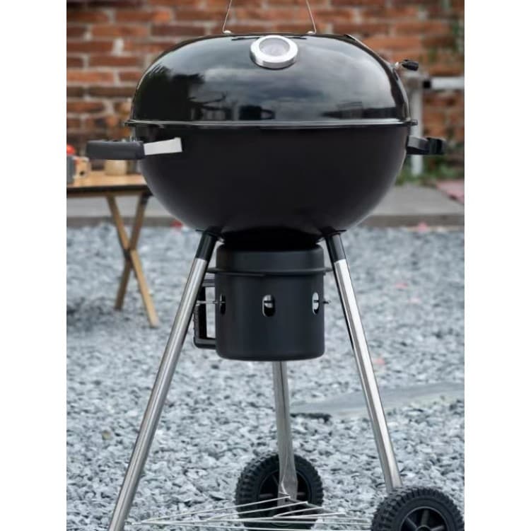 Pátio churrasqueira casa clássico americano guisado grill Villa churrasqueira carvão ao ar livre Apple grill churrasco o