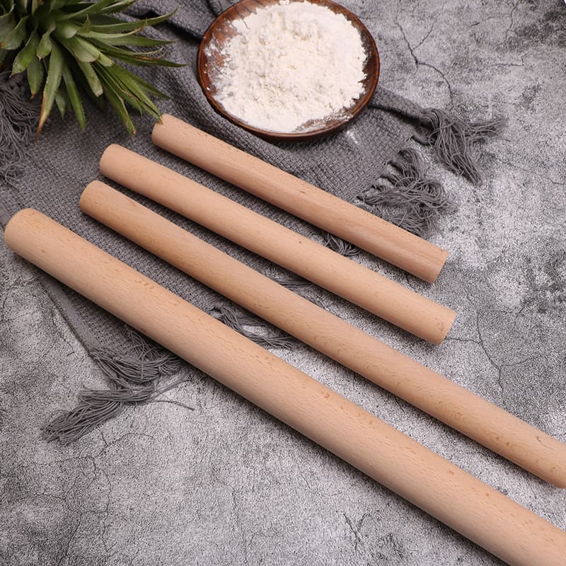 Rolo de faia sem laca, madeira maciça sem cera, macarrão, bastão de pressão, bolinho de pele, macarrão, ferramenta de co