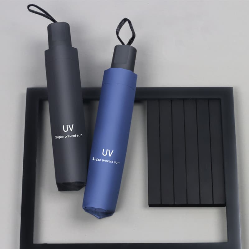 Guarda-chuva manual UV8 com alto valor estético, proteção UV, dupla função para sol e chuva, guarda-chuva dobrável com r