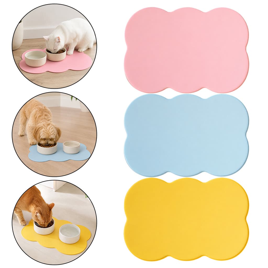 Tapete De Silicone Para Gatos De Qualidade Alimentar , Almofada Antiderrapante À Prova D'água De Vazamento Cães E , Fáci
