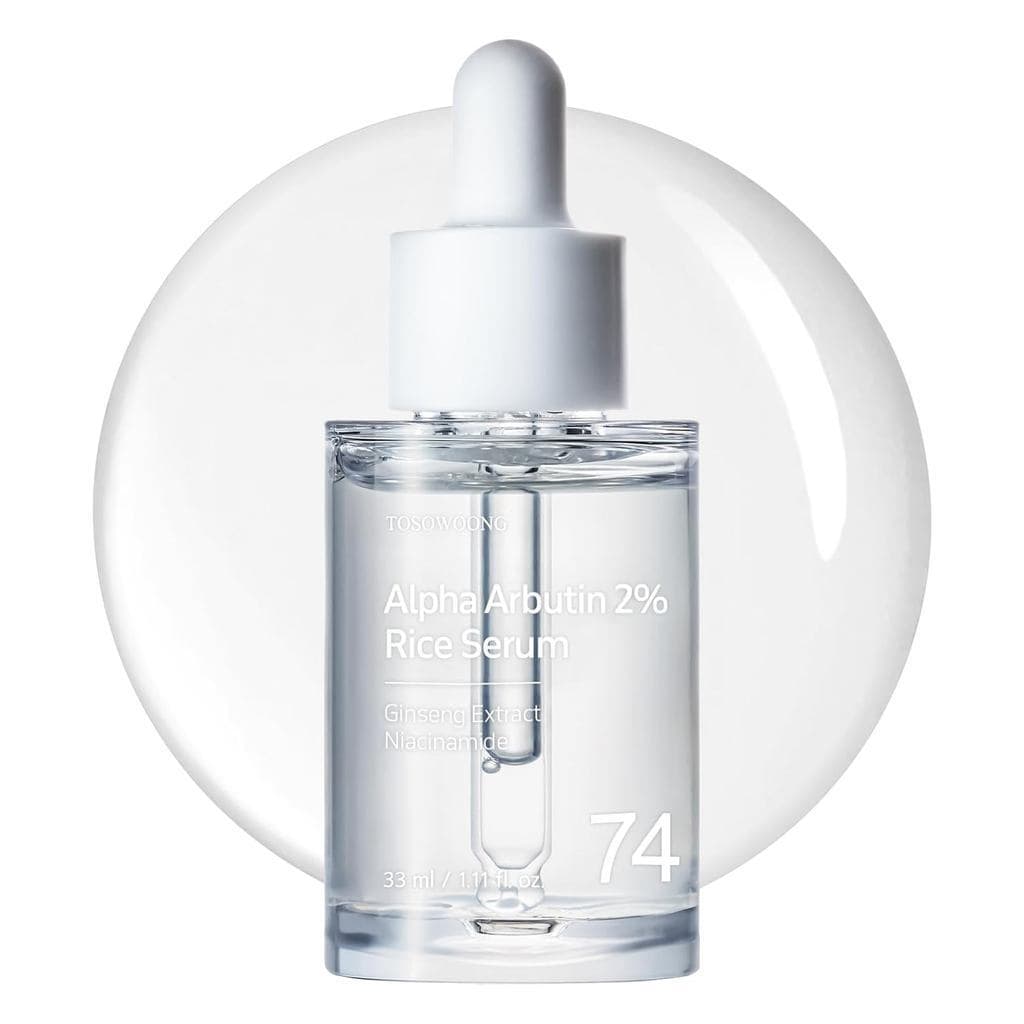 TOSOWOONG Alpha Arbutin 2% Rice Serum, Arroz 746.074ppm, Alpha-Arbutin 20.000ppm, Luminosidade, Pigmento para de Vi