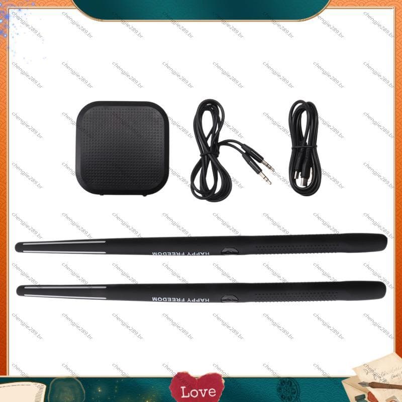[Novo C] Conjunto De Bateria De Ar Eletrônica Portátil-Baquetas E Pedais Virtuais , Ideal Para Iniciantes , Crianças Adu
