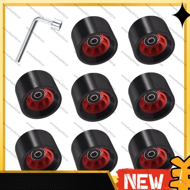[Best S] 8 Pacotes 95A 58mm X 39mm , Rodas De Patins Quádruplas Internas Resistentes Ao Desgaste PU , Acessórios De File