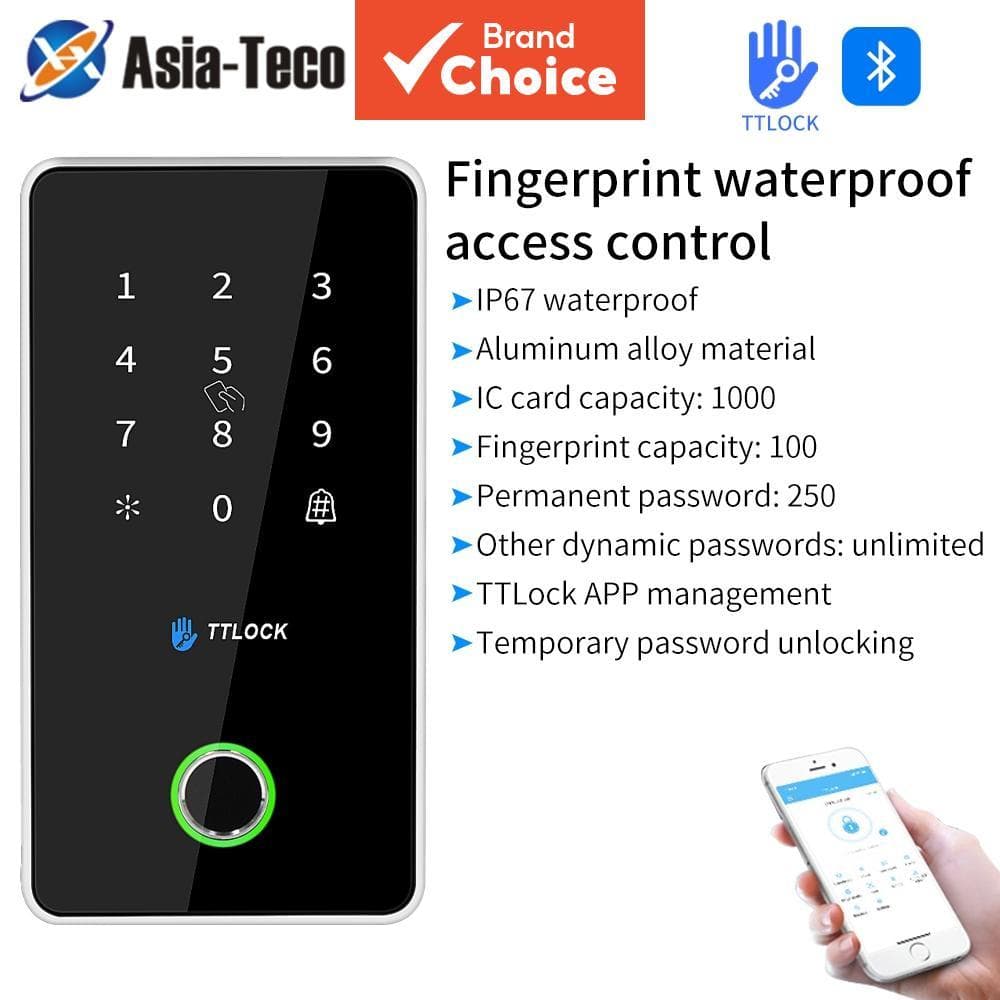 Fechadura Digital Inteligente para Porta, IP67, Controle por App, Teclado, RFID, Desbloqueio Remoto para Casa e