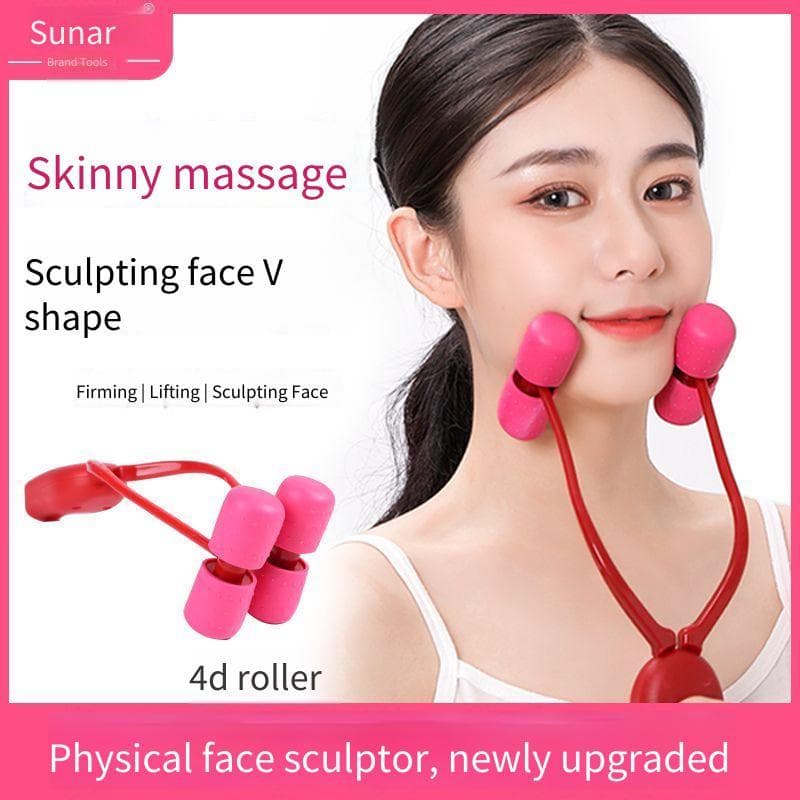 Massageador Facial auxiliar ferramenta útil rolo levantamento endurecimento pequeno v duplo queixo mordida muscular infl